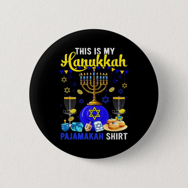 Min Hanukkah Pyjamas Skjorta Disc Golf Spelare Jud Knapp (Framsida)