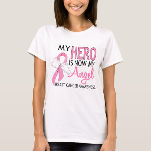 Min här är nu min ängel bröstcancer t shirt
