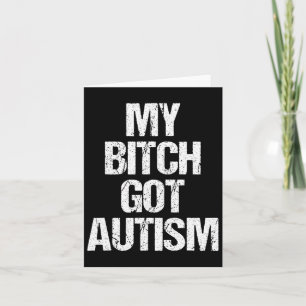 Min Har Autism - Lustigt att säga autism Awareness Kort