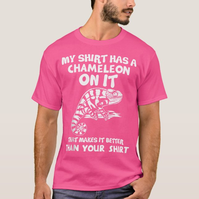 Min har Chameleon Funny Reptile Älskare T Shirt (Framsida)