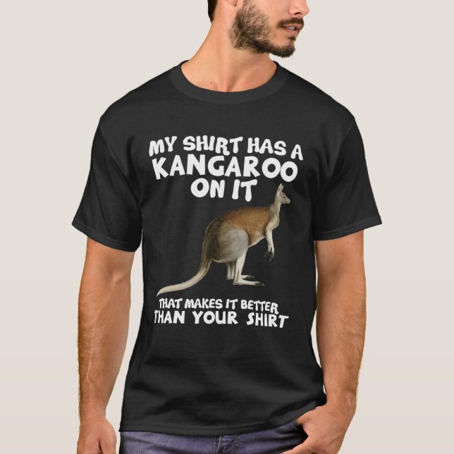 Min har Kangaroo Zookeeper Animal T Shirt (Framsida)