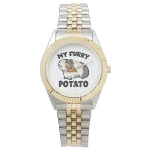 Min hårig potatispärlhöns gris bevakning armbandsur