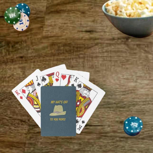 Min Hats off-Fedora Casinokort (Show appreciation for your Dad, with this deck of Hats Off-Fedora Playing Cards!)