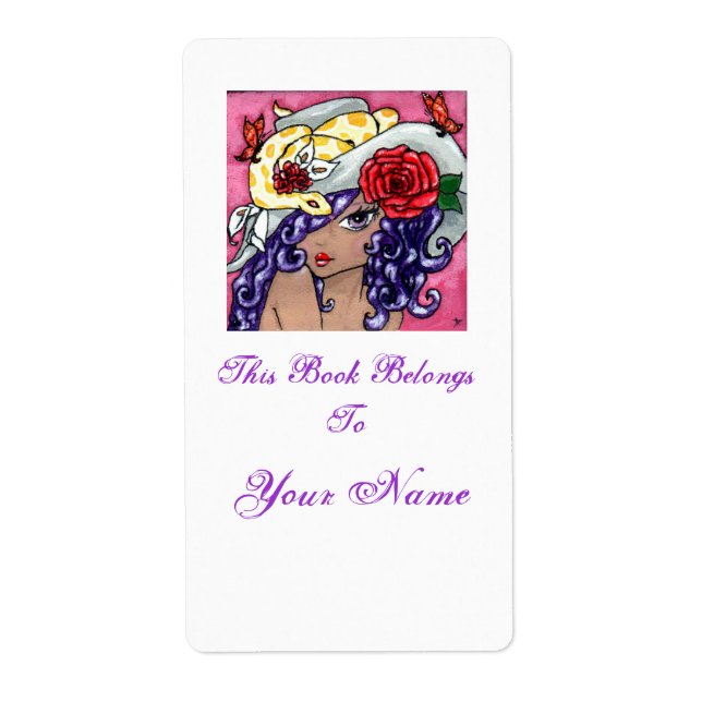 "Min hatt är uppseendeväckande!" Bokskylt Fraktsedel (Framsidan)