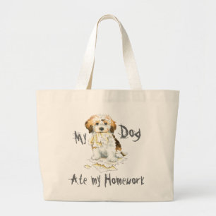 Min Havanese Ate Min hemläxa Jumbo Tygkasse