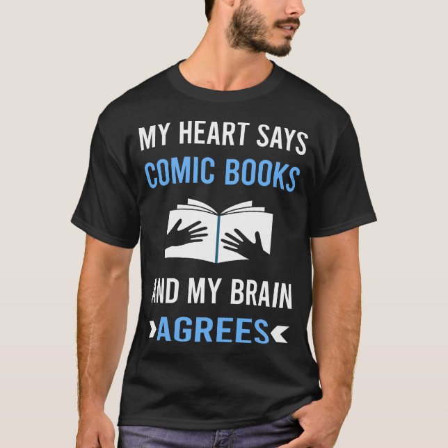 Min Heart Serietidningar Comics T Shirt (Framsida)
