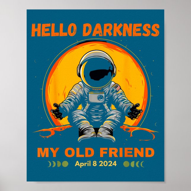 Min Hej Mörker Vän Solförmörkelse Poster (Framsidan)