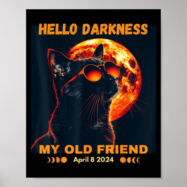 Min Hej Mörker Vän Solförmörkelse Poster (Framsidan)