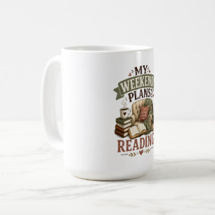 Min Helgplan Läsning Bokälskare Mysig Läsning Kaffemugg