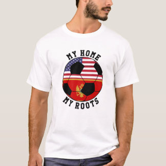 Min Hem Min Rötter Montenegro Flagga Fotboll T Shirt