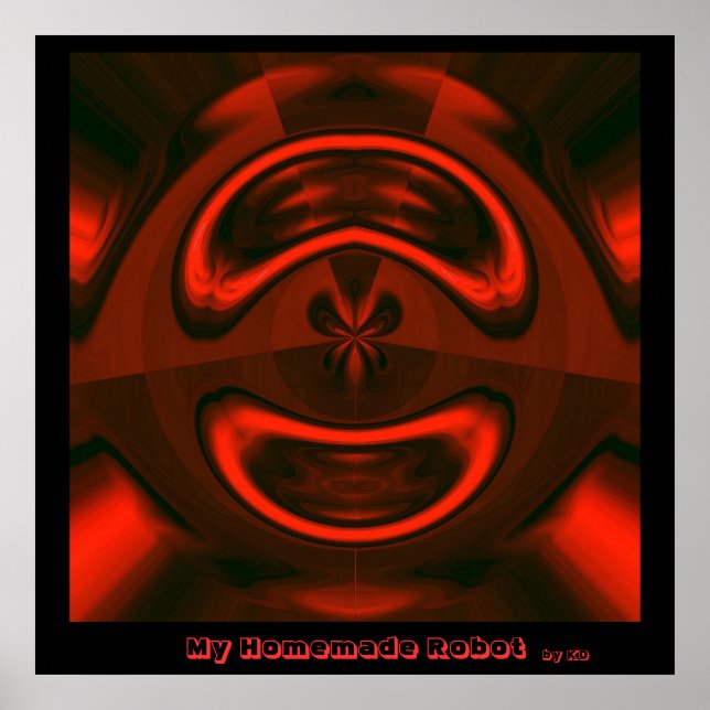 Min hemlagad robot inramade affisch (Framsidan)
