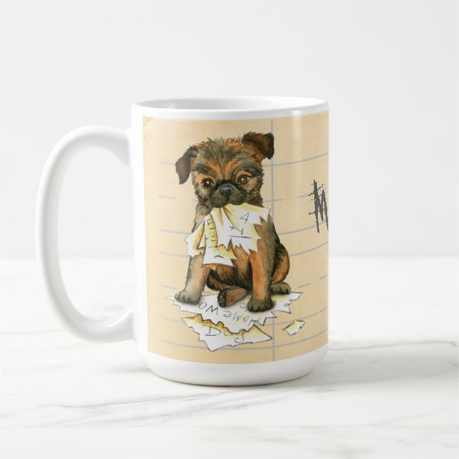 Min hemläxa i Bryssel Griffon Ate Kaffemugg (Vänster)
