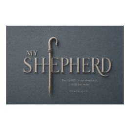MIN HERDE | Psalm 23:1 Kristendom Fototryck