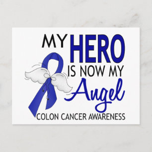 Min Hero är min ängelkoloncancer Vykort
