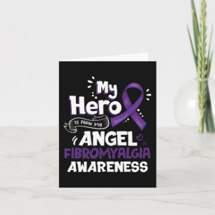 Min Hero är nu min andgel Fibromyalgia Awareness G Kort