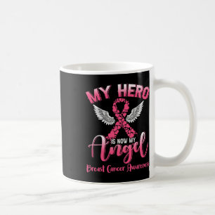Min Hero är nu min andliga bröstcancerfärgade tabl Kaffemugg