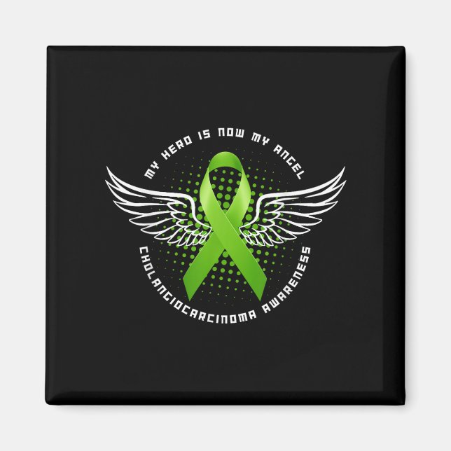 Min Hero är nu min angel Cholangiocarcinom Magnet (Framsidan)