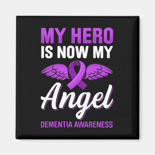 Min Hero är nu min ängel Dementia Awareness Alzhei Magnet