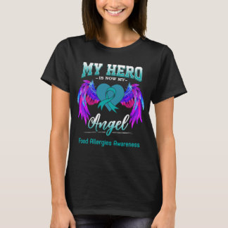 Min Hero är nu min ängel Food Allergieness Awarene T Shirt