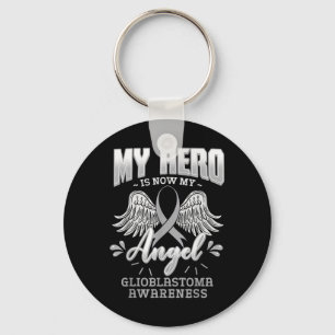 Min Hero är nu min ängel Glioblastoma Multiforme Nyckelring