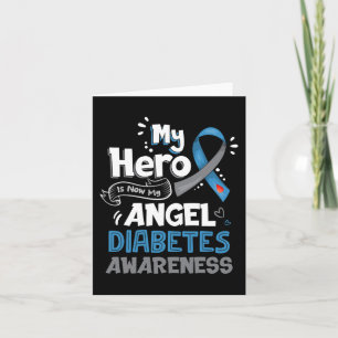 Min Hero är nu min ängel T1D Diabetes Awareness Gi Kort