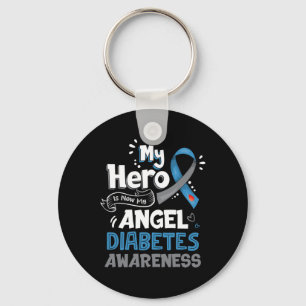 Min Hero är nu min Angel T1d Diabetes Awareness Gi Nyckelring