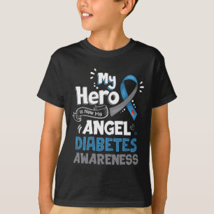 Min Hero är nu min Angel T1d Diabetes Awareness Gi T Shirt