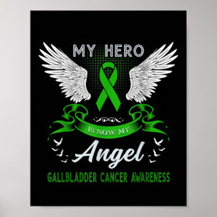 Min Hero är nu min angelgallblåscancer Poster