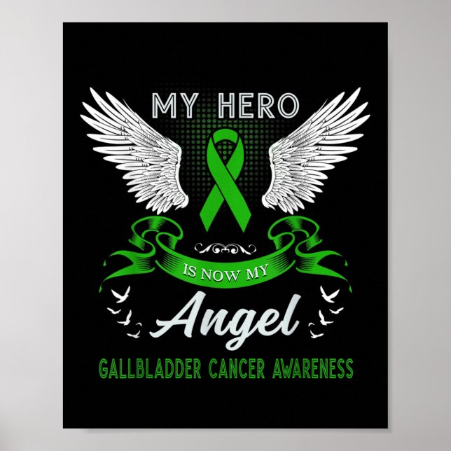 Min Hero är nu min angelgallblåscancer Poster (Framsidan)