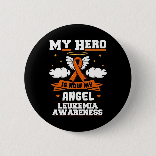 Min Hero är nu min Grönt i Angel Leukemia Ribbon C Knapp (Framsida)