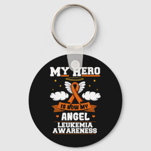 Min Hero är nu min Grönt i Angel Leukemia Ribbon C Nyckelring