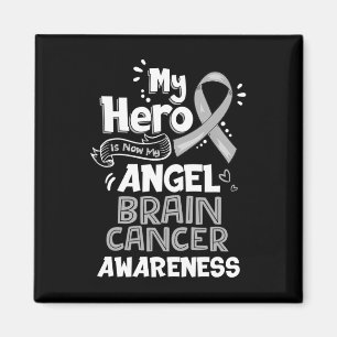 Min Hero är nu min medvetandegrad om hjärncancer Magnet