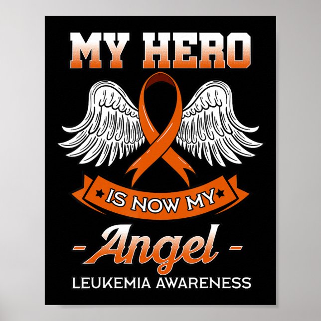 Min Hero är nu min Orange i Angel Leukemi Poster (Framsidan)