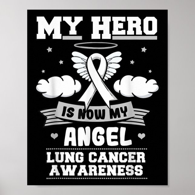 Min Hero är nu min vetskap om Lung Cancer Poster (Framsidan)