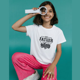 Min Hero Far| Fars dag Speciell med foto T Shirt