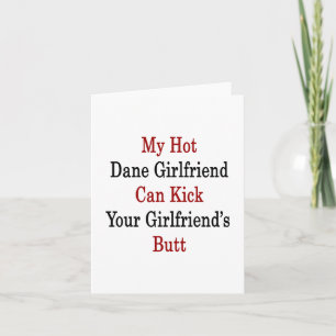 Min Hett Dane Girlkompis kan sparka din flickväns Kort
