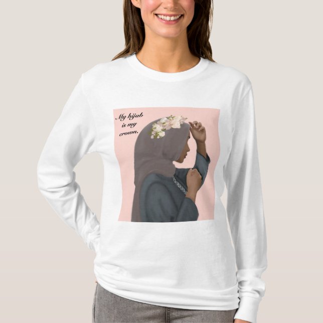 Min Hijab är Min Krona Shirt T (Framsida)