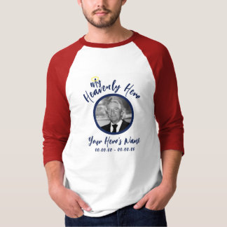 Min Himmelska Hero Memorial Raglan Red White & Blu T Shirt