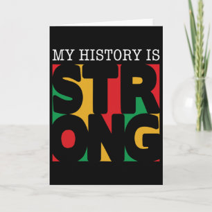 Min historia är stark Svarta högtiden afrikansk M Kort