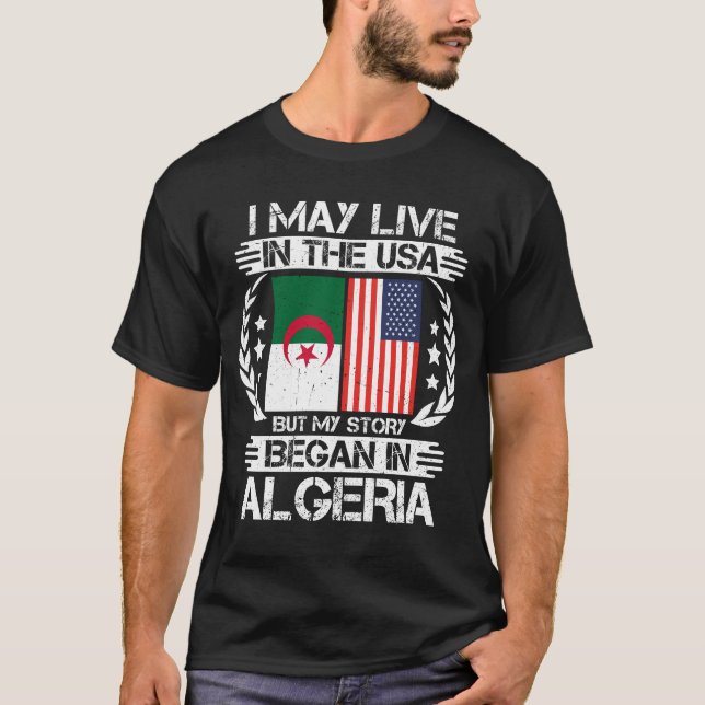 Min historia började i Algeriet T Shirt (Framsida)