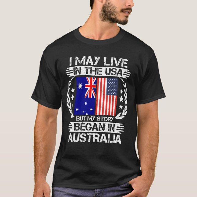 Min historia började i Australien T Shirt (Framsida)