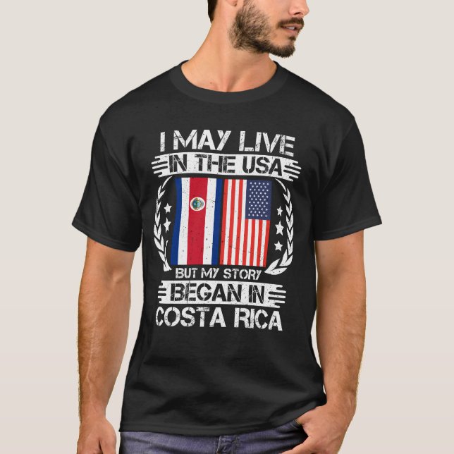 Min historia började i Costa Rica T Shirt (Framsida)