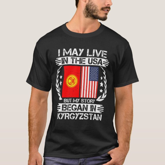 Min historia började i Kirgizistan T Shirt (Framsida)