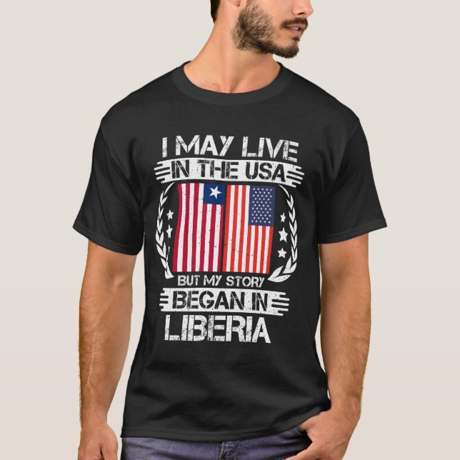 Min historia började i Liberia T Shirt (Framsida)
