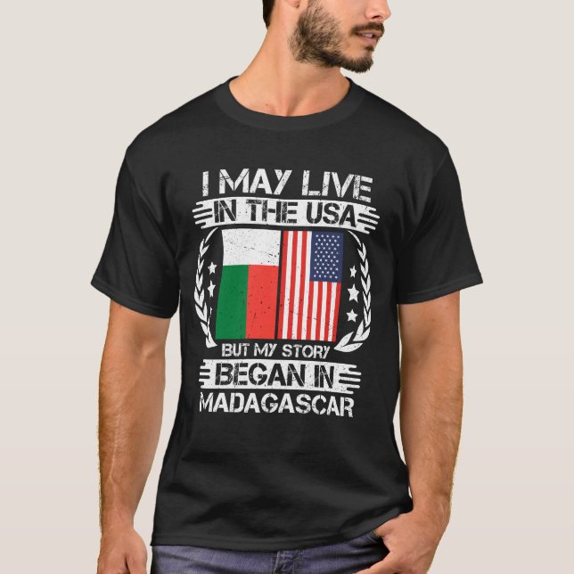 Min historia började i Madagaskar T Shirt (Framsida)
