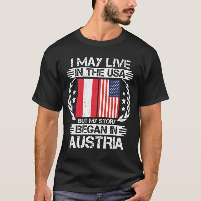 Min historia började i Österrike T Shirt (Framsida)