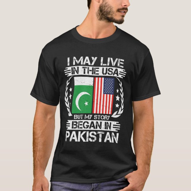 Min historia började i Pakistan T Shirt (Framsida)