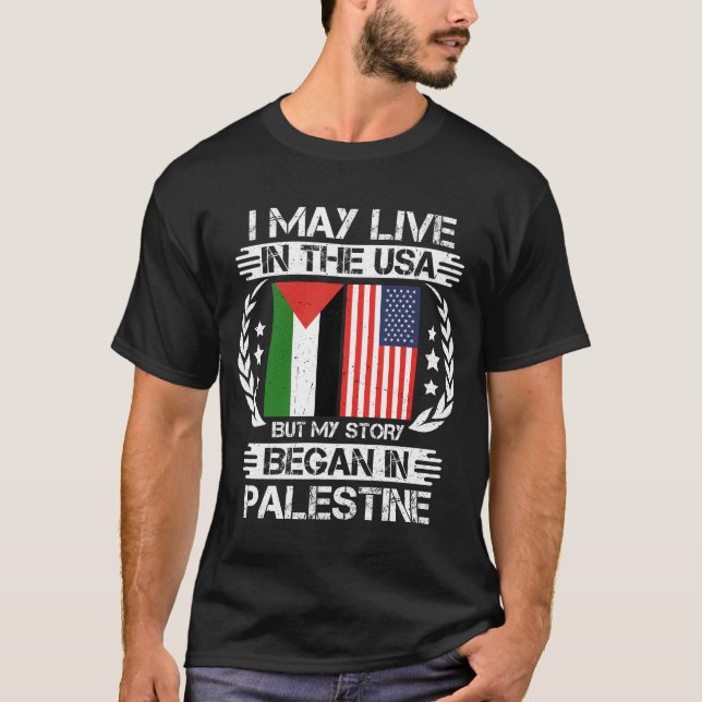 Min historia började i Palestina T Shirt (Framsida)
