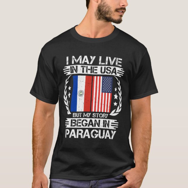 Min historia började i Paraguay T Shirt (Framsida)