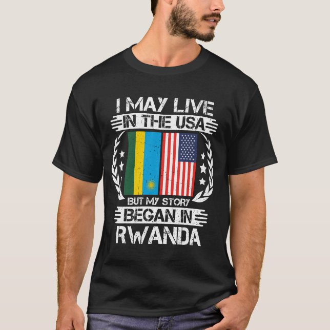 Min historia började i Rwanda T Shirt (Framsida)